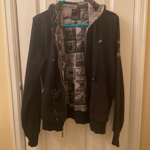 Rusty Greenday Hoodie with built in earbuds
